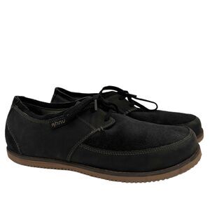 Ahnu Men's Black Suede Lace-Up Parkside Oxford Chukka Shoes Size 12